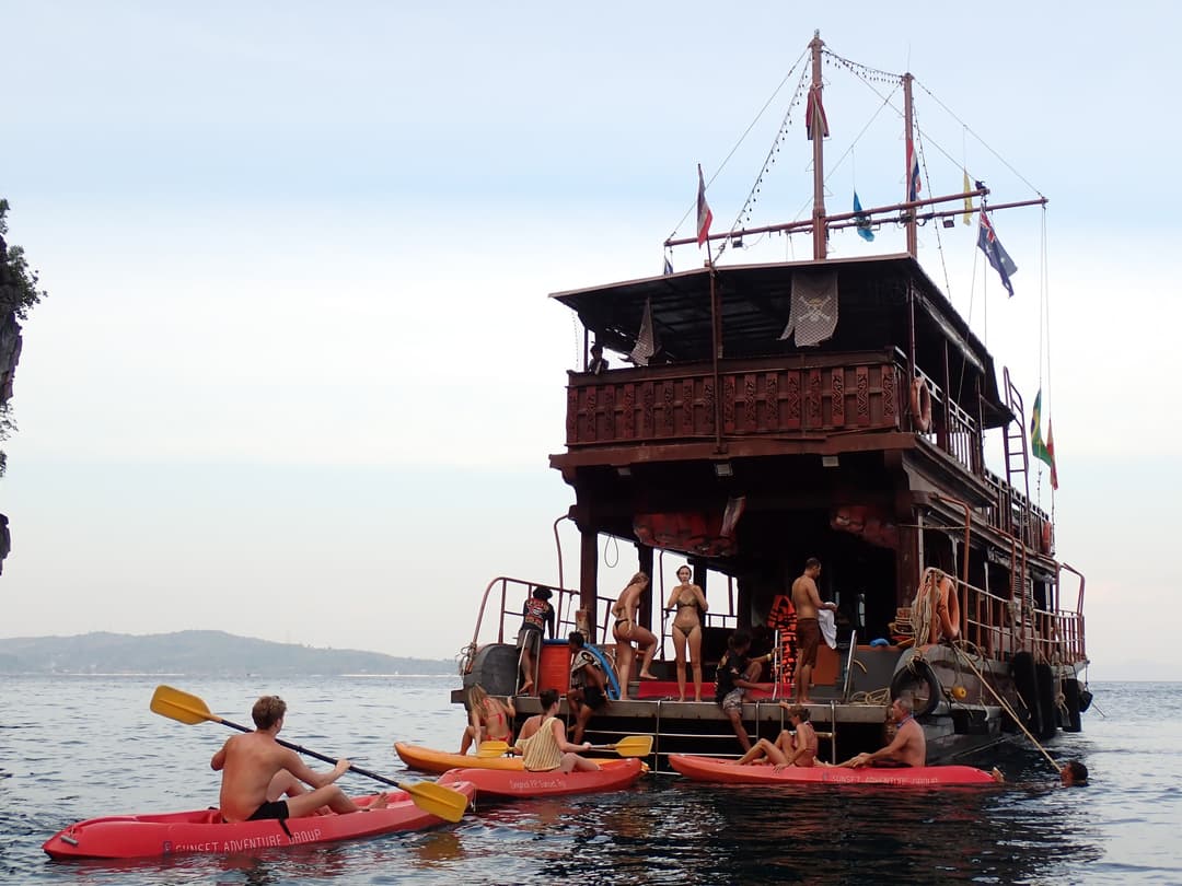 Pirate Boat sailing around Koh Phi Phi