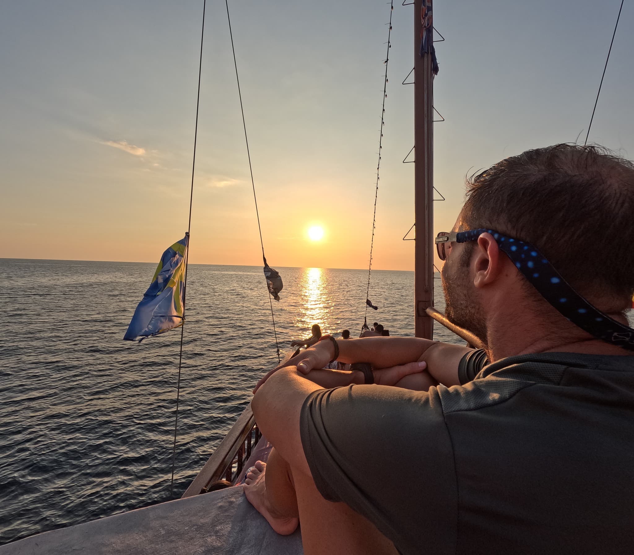 Sunset dinner on the Pirate Boat
