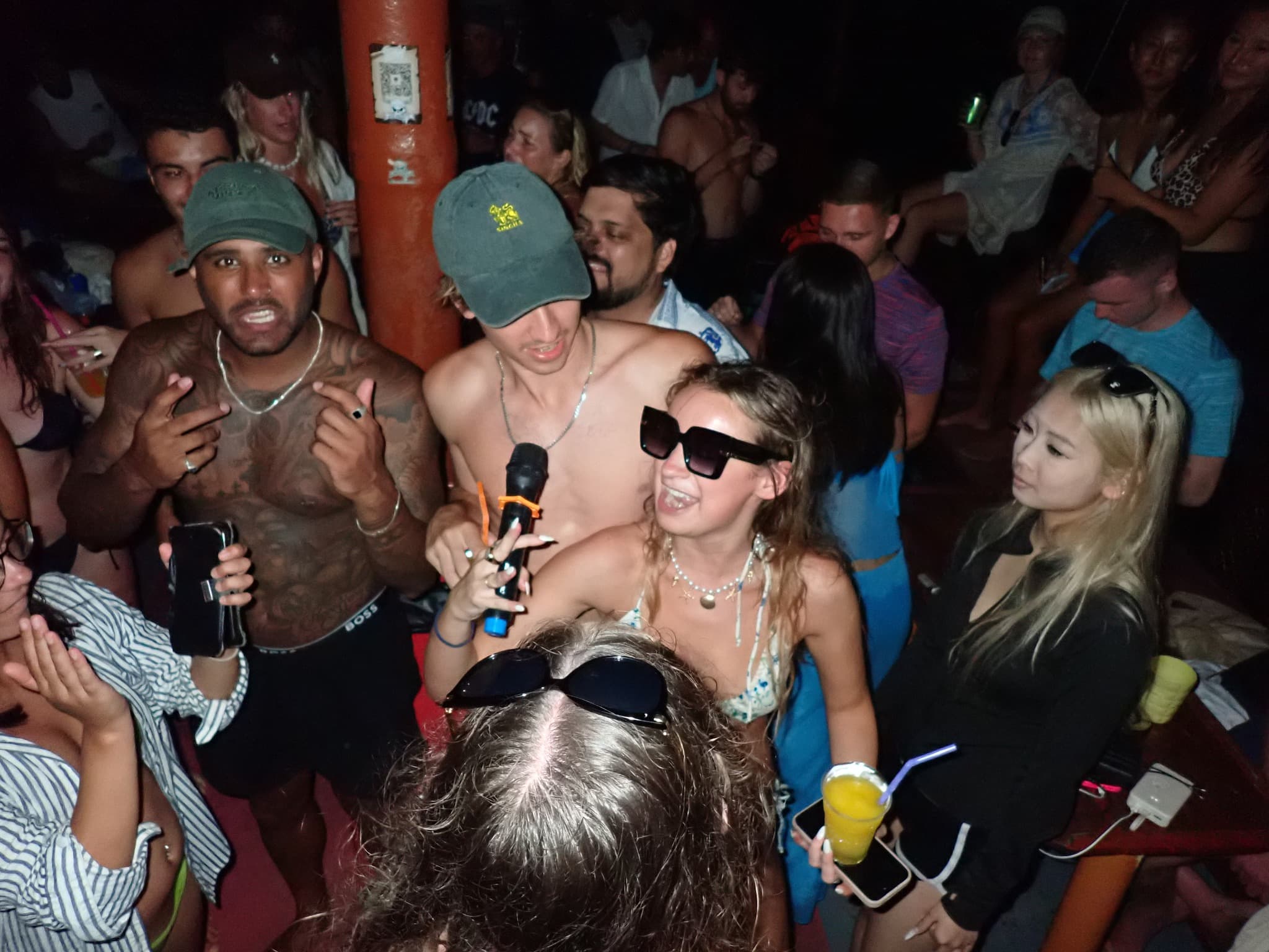 Evening party on the Pirate Boat